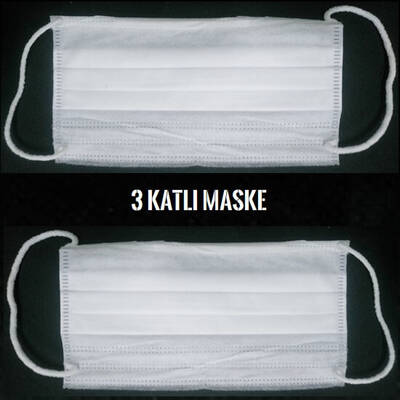 3 Katlı maske toptan satış