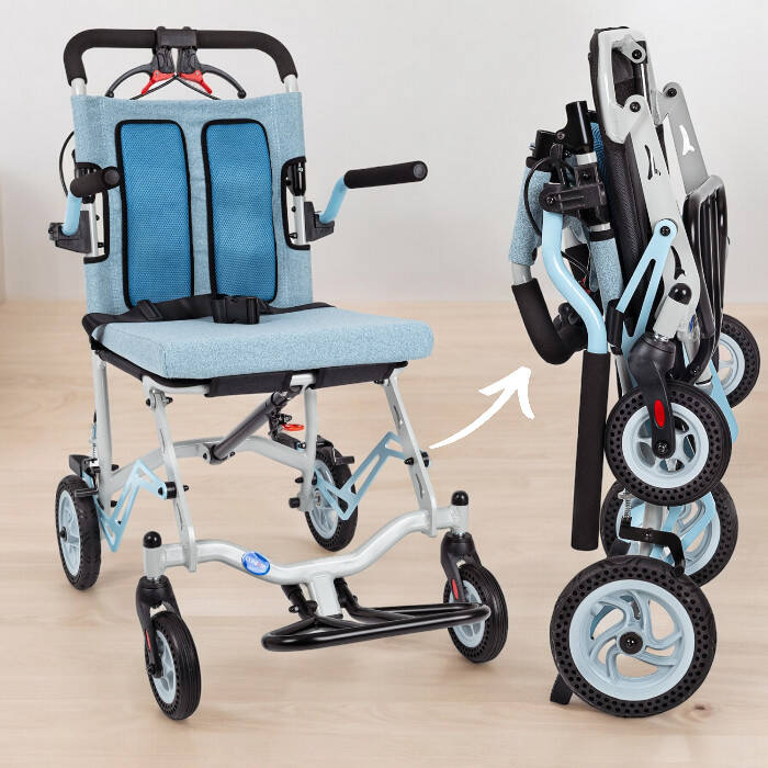 Comfort Plus DY01409LJ Hasta Transfer Sandalyesi Mavi