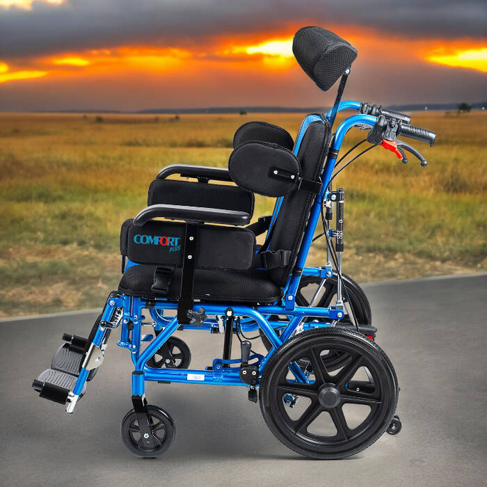 Comfort PLus DY01958LBCJ-44 CP Yetişkin Spastik Tekerlekli Sandalye