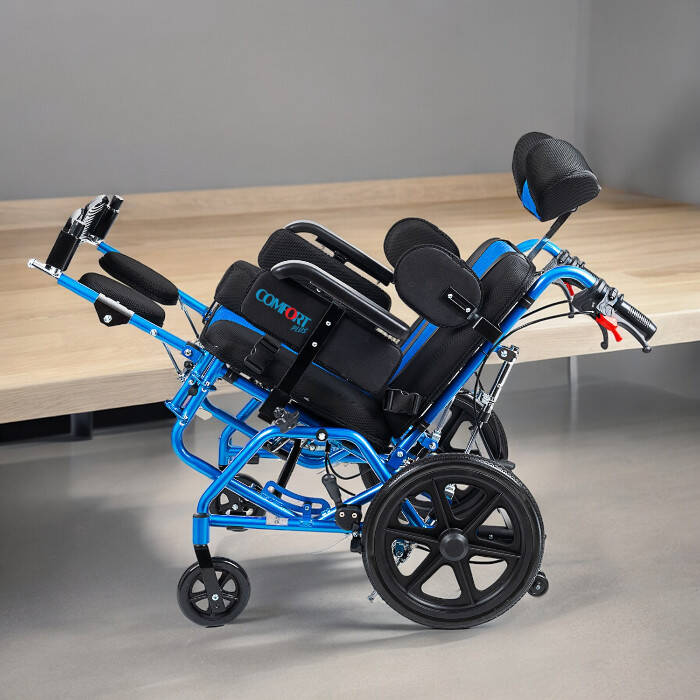 Comfort PLus DY01958LBCJ-44 CP Yetişkin Spastik Tekerlekli Sandalye