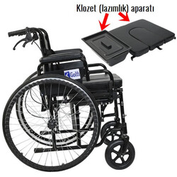 Golfi G120 Klozetli Tekerlekli Sandalye - Thumbnail