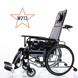Wollex W213 Klozetli Hasta Tekerlekli Sandalyesi - Thumbnail