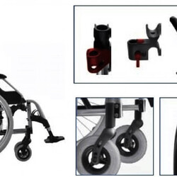 Meyra Eurochair Vario 1.750 Manuel Tekerlekli Sandalye - Thumbnail