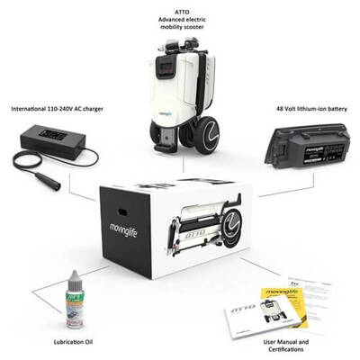 Scuba Atto S550 Katlanabilir Engelli Scooteri