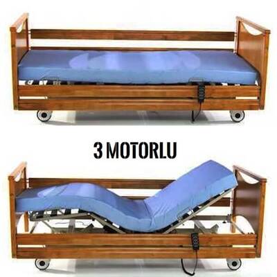 Wollex W323 Üç Motorlu Elektrikli Hasta Karyolası Yatağı