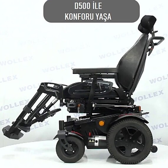 Wollex D500 Akülü Tekerlekli Sandalye Ful Özellikli - Thumbnail
