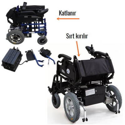 Wollex W111A Katlanabilir Akülü Tekerlekli Sandalye