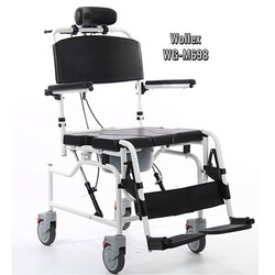 Wollex WG-M698 Baş Boyun Destekli Banyo WC Sandalyesi - Thumbnail